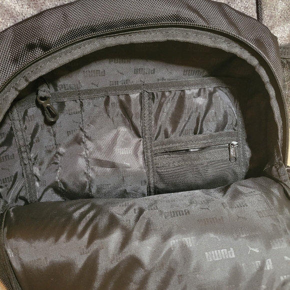 Puma Backpack, Black and Grey - Picture 2 of 4